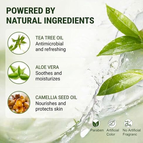 Umex Foot Spray & Deodorizer - Natural Odor Eliminator with Tea Tree Oil & Aloe - Refreshing Foot Mist for All-Day Freshnes in Saudi Arabia
