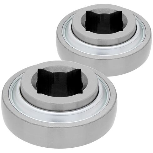 [2-Pack] W209PPB5 - Agricultural (AG) Heavy Duty Disc Harrow Bearings - Farm Equipment - 1-1/4 in Square Bore ID - 3.34 in OD - 1.438 in Outer Ring Width - Non-Relubricable, Two Triple Lip Seals in Saudi Arabia