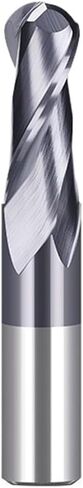 1pcs 2-Flute Ball Nose Carbide End Mill 1/4 Inch 1/2 Shank Titanium Coating Spiral Milling Tool Woodworking Engraving Bit(12.7x12.7x31.75x76.2) in Saudi Arabia