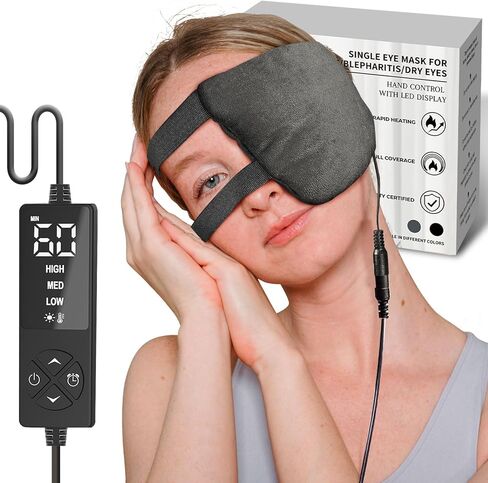 وسادة تسخين ضغط العين من sticro Stye لعلاج دمل العين، قناع العين الحراري الرطب لتخفيف التهاب الجفن، 3 إعدادات لدرجة الحرارة و5 إعدادات مؤقت لكل من العينين اليسرى واليمنى in Saudi Arabia