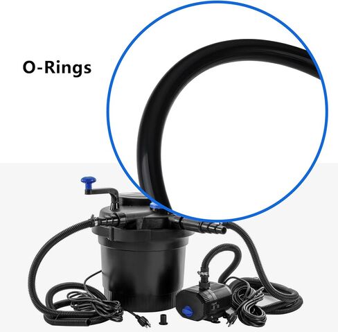 حلقة إغلاق كبيرة من مطاط النتريل O-Rings 330 مم OD 8 مم عرض متوافق مع Oase Filtoclear 3000 in Kuwait