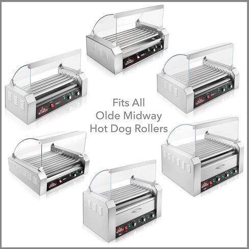 Olde Midway (مجموعة من 4) مشابك دعامة بديلة لآلة هوت دوج رولر غطاء زجاجي واقيات العطس in Kuwait