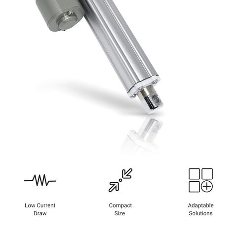Progressive Automations 12V Industrial Mini Linear Electric Actuator - 40" Stroke, 330lbs Force with Hall Effect, Stainless Steel Rod, Brushed DC Motor, Durable Stroke for Marine, Automation, Robotics in Saudi Arabia