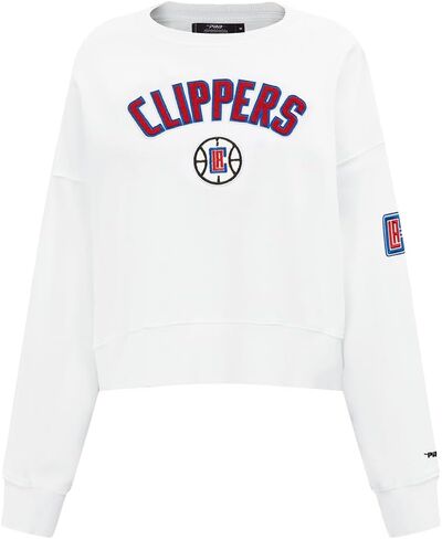 Pro Standard NBA womens Womens Nba Classic Chenille Brushed Back French Terry Crewneck Sweatshirt in Saudi Arabia
