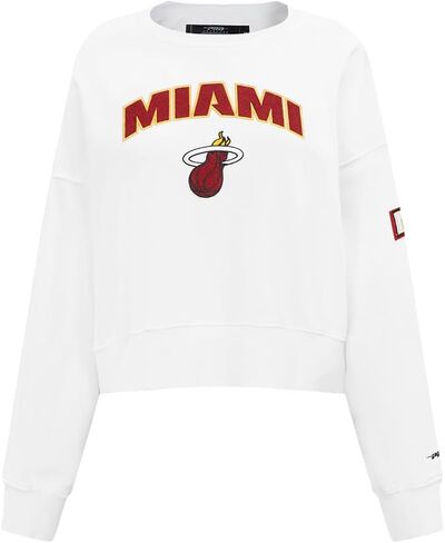 Pro Standard NBA womens Womens Nba Classic Chenille Brushed Back French Terry Crewneck Sweatshirt in Saudi Arabia