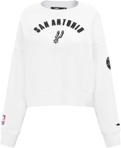 Pro Standard NBA womens Womens Nba Classic Chenille Brushed Back French Terry Crewneck Sweatshirt in Saudi Arabia
