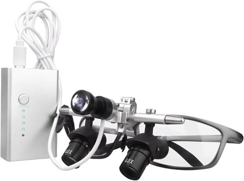 Ergo Loupes 48° Optical Corner Structure 4X Magnifying Glasses with 5W LED Spotlight in Saudi Arabia
