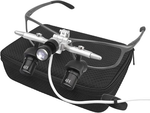 Ergo Loupes 48° Optical Corner Structure 4X Magnifying Glasses with 5W LED Spotlight in Saudi Arabia