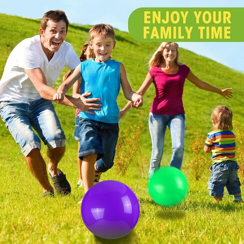 Vinsot 25 Pcs Fun Bouncy Balls 13 Inch Marbleized Bouncing Balls Rubber Inflatable Ball Large Sensory Ball with Pump for Beach Backyard Park Indoor Outdoor Party Favors in Saudi Arabia