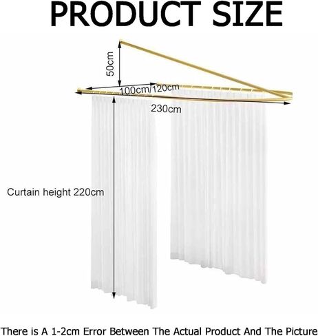 1pack Room Partition Privacy Curtain,Iron Support Wall-Mounted Curtain,Suitable for Fitting Rooms Beauty Salons(Color1,100x230cm) in Saudi Arabia