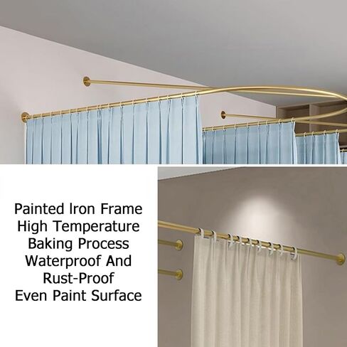 1pack Room Partition Privacy Curtain,Iron Support Wall-Mounted Curtain,Suitable for Fitting Rooms Beauty Salons(Color1,100x230cm) in Saudi Arabia