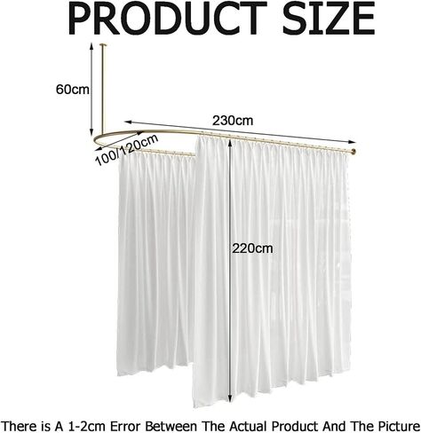 1pack Room Partition Curtain,U-Shaped Wall-Mounted Beauty Salon Privacy Curtain,Light-transmitting Protection Screen(Color3,100x230cm) in Saudi Arabia
