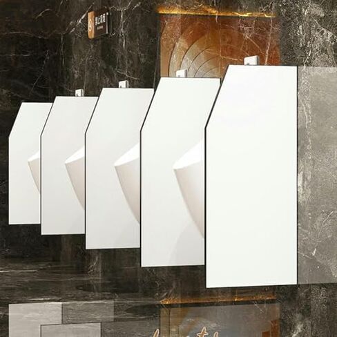 Stainless Steel Urinal Partition with Baffle Screen & Wall Divider - Privacy Solution for Public Toilets, Hotels, and Stations, Durable & Easy to Install in Saudi Arabia