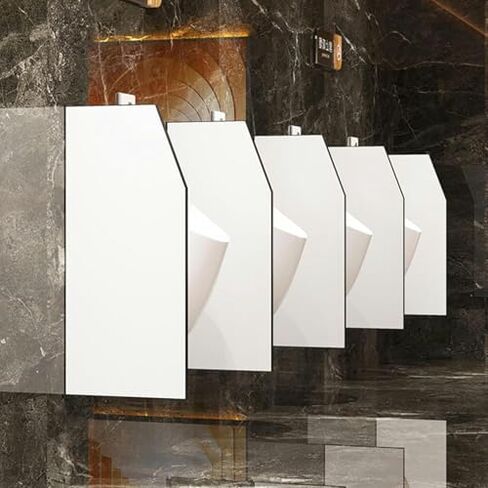 Stainless Steel Urinal Partition with Baffle Screen & Wall Divider - Privacy Solution for Public Toilets, Hotels, and Stations, Durable & Easy to Install in Saudi Arabia