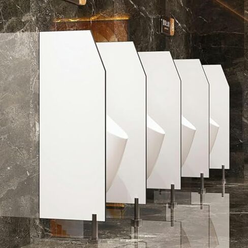 Stainless Steel Urinal Partition with Baffle Screen & Wall Divider - Privacy Solution for Public Toilets, Hotels, and Stations, Durable & Easy to Install in Saudi Arabia