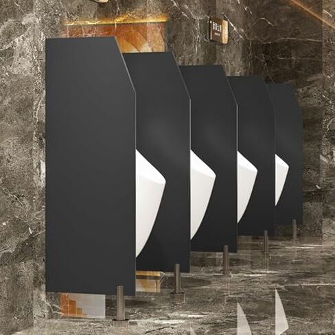 Stainless Steel Urinal Partition with Baffle Screen & Wall Divider - Privacy Solution for Public Toilets, Hotels, and Stations, Durable & Easy to Install in Saudi Arabia
