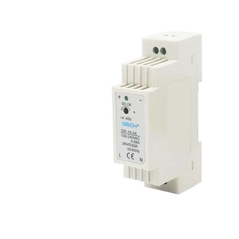 15W DIN-Rail Switching Power Supply Single Output 5V 12V 24V AC Converter Power Switch Input 80-240VAC(15W 24V) in Saudi Arabia