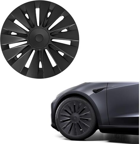 19 Inches Wheel Covers for Tesla Model Y 2024 2023 2022 2021, Hub Protection Accessory, Replacement for Model Y Rim Protector, ABS Hubcaps 4-Piece in Saudi Arabia