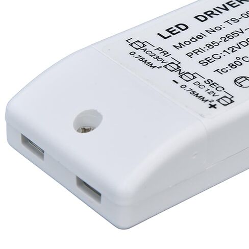 RiToEasysports 12V DC 1A LED Driver 12W مزود طاقة غامض/خيالي لشرائط LED وأضواء الخزانة 1 X للاستخدام التجاري للسائق، يعرض in Saudi Arabia