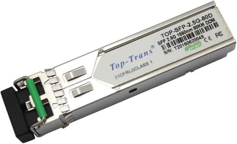 الوحدة الضوئية TOP-SFP-2.5G-80D: الوحدة الضوئية جيجابت 1.25 جيجابت 80 كم متوافقة تمامًا in Kuwait