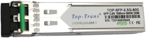 الوحدة الضوئية TOP-SFP-2.5G-80D: الوحدة الضوئية جيجابت 1.25 جيجابت 80 كم متوافقة تمامًا in Kuwait