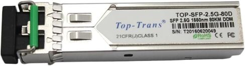 الوحدة الضوئية TOP-SFP-2.5G-80D: الوحدة الضوئية جيجابت 1.25 جيجابت 80 كم متوافقة تمامًا in Kuwait