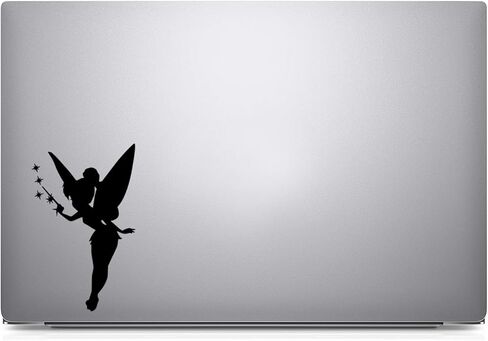 Bargain Max Decals Star Fairy Silhouette Decal Notebook Car Laptop 5.5" (Black) in Saudi Arabia