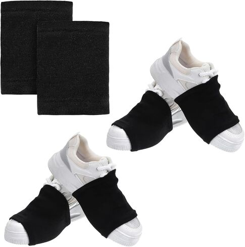 2 Pair Dancing Socks,Anti-Slip Dance Socks for Women,Shoe Covers for Dancing, for Dancers Women, Ballet Equipment for Turns & Spins, Dances Accessories, Black in Saudi Arabia