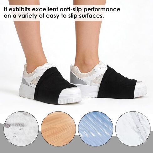 2 Pair Dancing Socks,Anti-Slip Dance Socks for Women,Shoe Covers for Dancing, for Dancers Women, Ballet Equipment for Turns & Spins, Dances Accessories, Black in Saudi Arabia