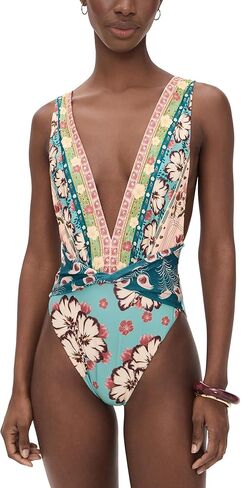 AGUA BENDITA Women's Ellis Plume Embellished One Piece in Saudi Arabia