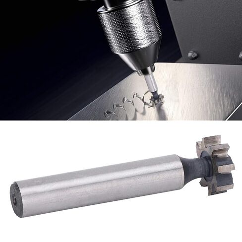 لقمة قاطعة بفتحة T، قاطعة طحن ذات ساق مستقيمة من الفولاذ عالي السرعة، أداة قطع CNC 5 × 16 × 10 مم للصلب والألومنيوم والحديد والنحاس in Kuwait