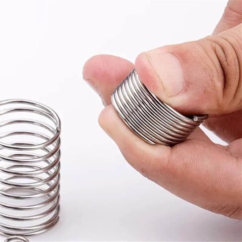 10PCS Wire Diameter 0.3-1.2mm, Out Diameter 5mm, Lenth 50mm,304 Stainless Steel Spring(Wire diameter0.4mm) in Saudi Arabia