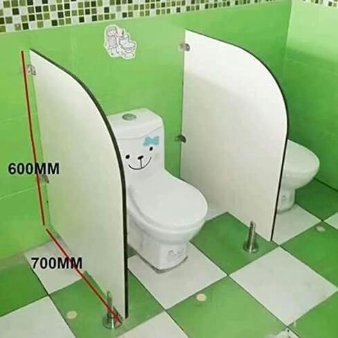 Waterproof Children's Cartoon Toilet Partition - 2PCS Kindergarten Divider for Hygiene & Public Health Protection - Fun Design Sanitary Screen for Kids in Saudi Arabia