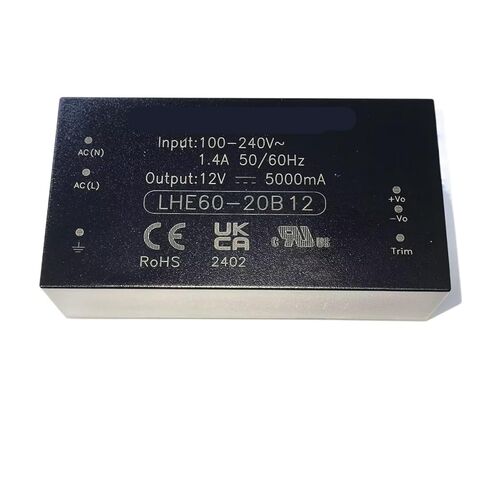 LHE60-20B12AC-DC وحدة الطاقة 12V5A60W in Saudi Arabia