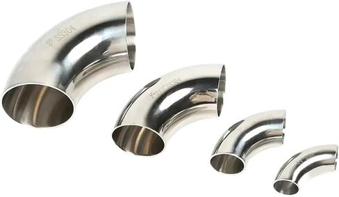1pc 12.7mm/19mm/25mm/32mm/38mm/45mm/51mm/57mm/63mm OD Butt Weld Elbow 90 Degree 304/316 Stainless Pipe Fitting(19mm x 1.5mm) in Saudi Arabia