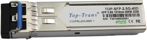 الوحدة الضوئية TOP-SFP-2.5G-40D: الوحدة الضوئية جيجابت 1.25 جيجابت 40 كم متوافقة تمامًا in Saudi Arabia