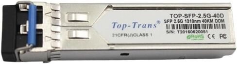 الوحدة الضوئية TOP-SFP-2.5G-40D: الوحدة الضوئية جيجابت 1.25 جيجابت 40 كم متوافقة تمامًا in Saudi Arabia