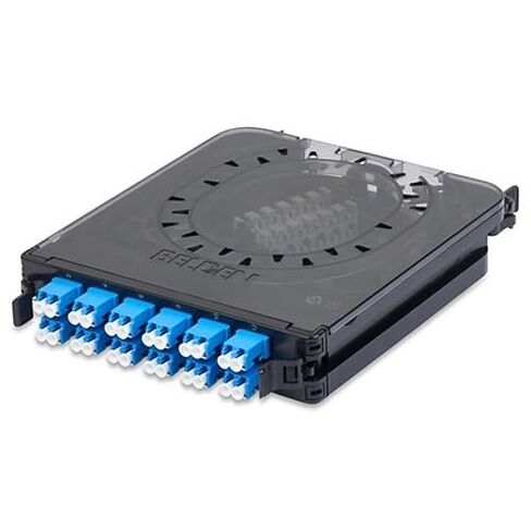 FCSX12LDFP FX ECX Cassette, OS2, 12-Port with 250µm Pigtails, LC Duplex, Blue Adapters in Saudi Arabia