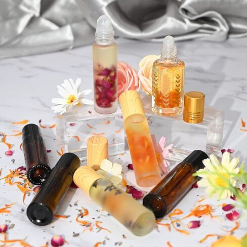 مجموعة صنع العطور الدوارة من جويرل - مجموعة صنع العطور بنفسك، اصنع عطرك الخاص بالزيت العطري، عطر قابل لإعادة الملء، مجموعة هدايا عطر دوارة للنساء والرجال البالغين in Kuwait