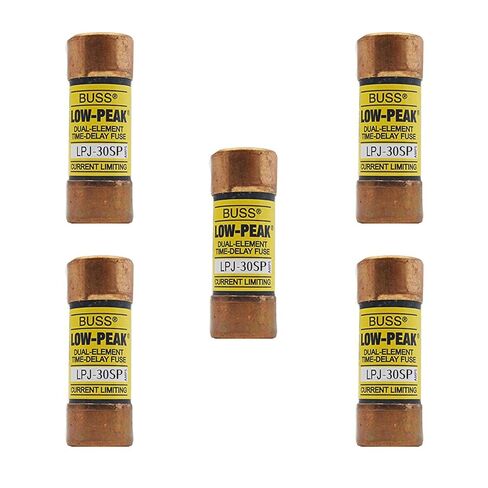 5 عبوات LPJ-30SP LPJ30SP LPJ-30A 600Vac مصهر تأخير الوقت، LPJ-30 فئة J، ذروة منخفضة، عنصر مزدوج، تحديد التيار، مصهر تأخير الوقت in Kuwait