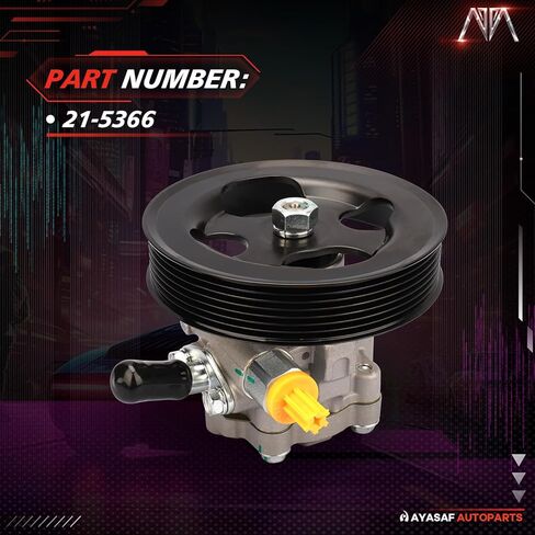 مضخة توجيه كهربائية MAYASAF 21-5366 مع بكرة تناسب Nissan 2004-2010 TITAN، 2004 Pathfinder Armada، 2005-2010 Armada، 2008-2010 Pathfinder، مع محركات 5.6L/V8 فقط، من أجل INFINITI 2004-2011 QX56 in Kuwait