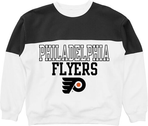 Blue 84 NHL Officially Licensed Contrast Yoke Crewneck Sweatshirt in Saudi Arabia