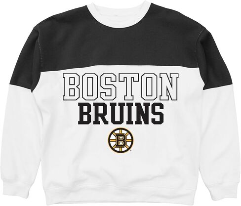 Blue 84 NHL Officially Licensed Contrast Yoke Crewneck Sweatshirt in Saudi Arabia