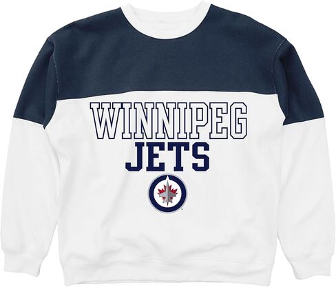 Blue 84 NHL Officially Licensed Contrast Yoke Crewneck Sweatshirt in Saudi Arabia
