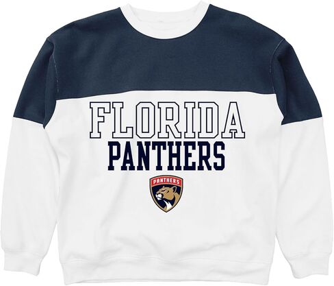 Blue 84 NHL Officially Licensed Contrast Yoke Crewneck Sweatshirt in Saudi Arabia