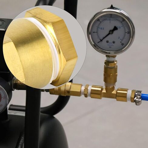 TAISHER 2PCS Brass Reducer Hex Bushing Threaded Pipe Fitting 1" NPT Male x 3/4" NPT Female Adapter in Saudi Arabia