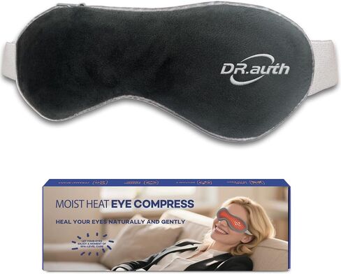 Heated Eye Mask for Dry Eyes-Microwave Steam Hot/Warm Compress for Eyes-Remove Styes, Chalazion, Blepharitis & MGD Relief, Therapy Warming and Heating Pad Hot Compress-Moist Heat Mask in Saudi Arabia