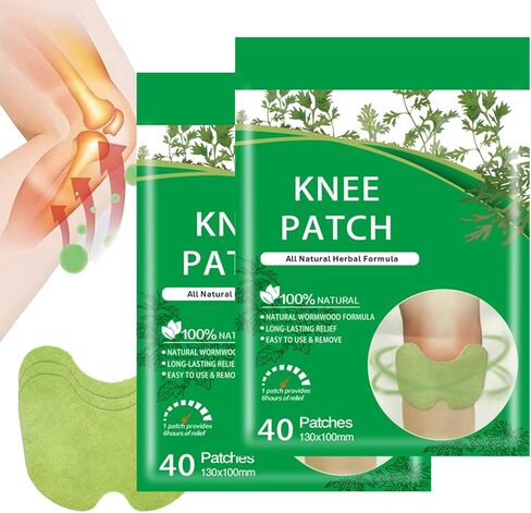 80Pcs Natural Knee Joint Patches,Herbal Patch Pad Balance,Mugwort Herbal Knee Patches,Long-Lasting Knee Comfort, Knee Joint Relief Patches in Saudi Arabia