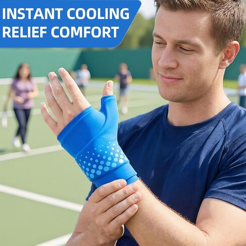Wrist & Thumb Ice Pack Wrap, Cold & Hot Compress for Extreme Carpal Tunnel Relief, Thickened Reusable Gel Wrist Hand Thumb Ice Pack for Arthritis Tendonitis, Women & Men in Saudi Arabia