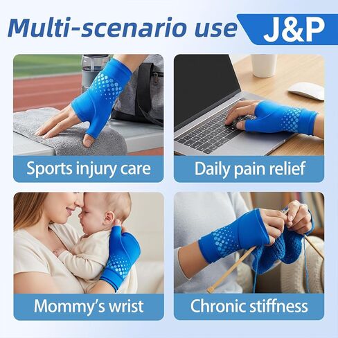 Wrist & Thumb Ice Pack Wrap, Cold & Hot Compress for Extreme Carpal Tunnel Relief, Thickened Reusable Gel Wrist Hand Thumb Ice Pack for Arthritis Tendonitis, Women & Men in Saudi Arabia
